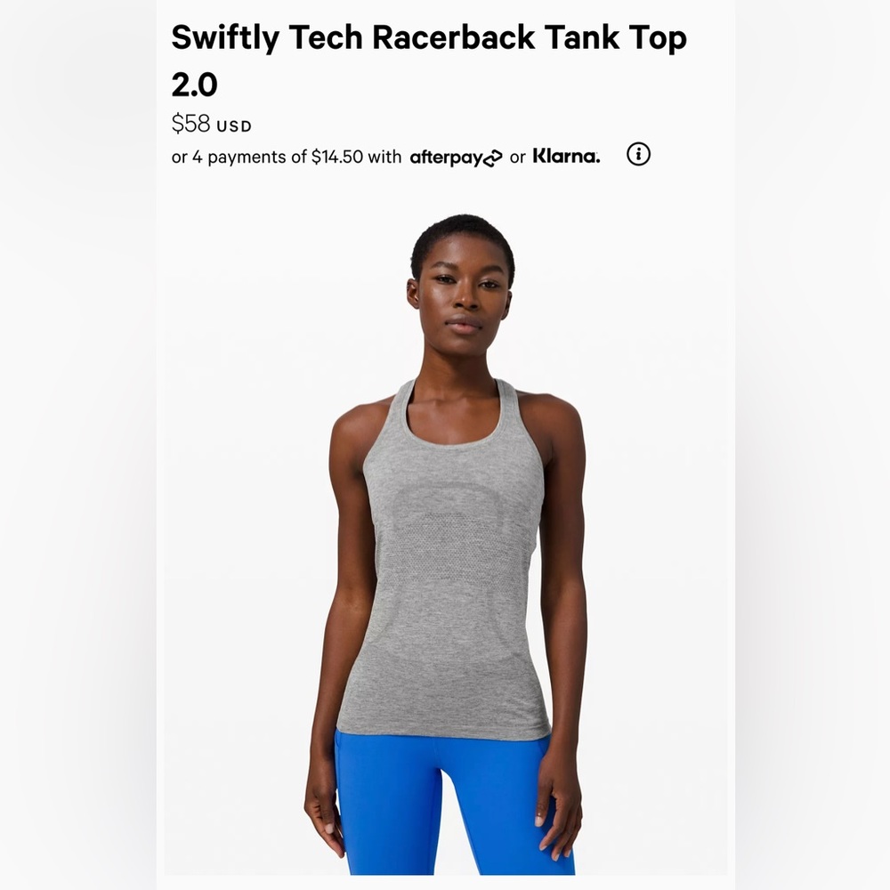 Lululemon Swiftly Tech Racerbank Tank